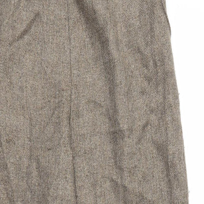 Womens UK Size 16 Preworn Regular Fit  Brown Trousers