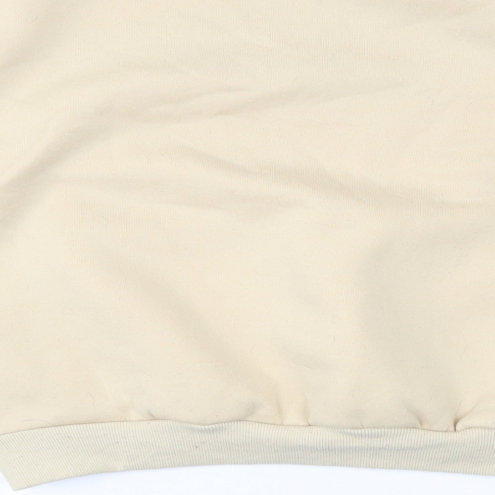 SHEIN SheInn Womens Beige  Jersey Pullover Sweatshirt Size 8