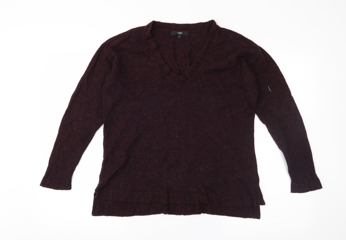 Next Womens Purple  Knit Pullover Jumper Size 10