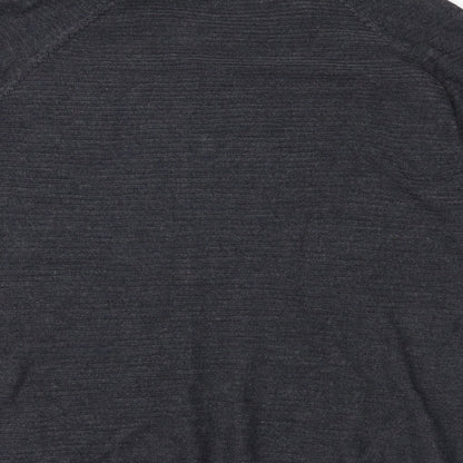 Jaqueline deYong Womens Grey  Knit Pullover Jumper Size S
