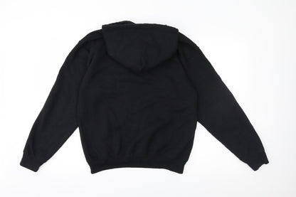 PRETTYLITTLETHING Womens Black  Jersey Pullover Hoodie Size S