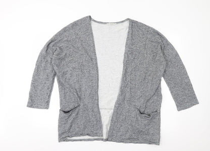 Light Before Dark Womens Grey  Jersey Cardigan Jumper Size L