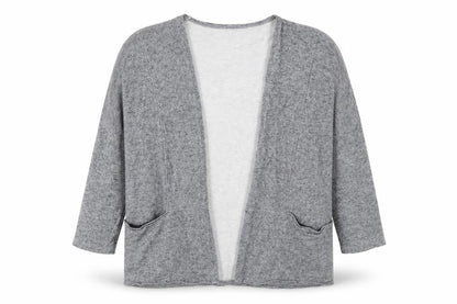 Light Before Dark Womens Grey  Jersey Cardigan Jumper Size L
