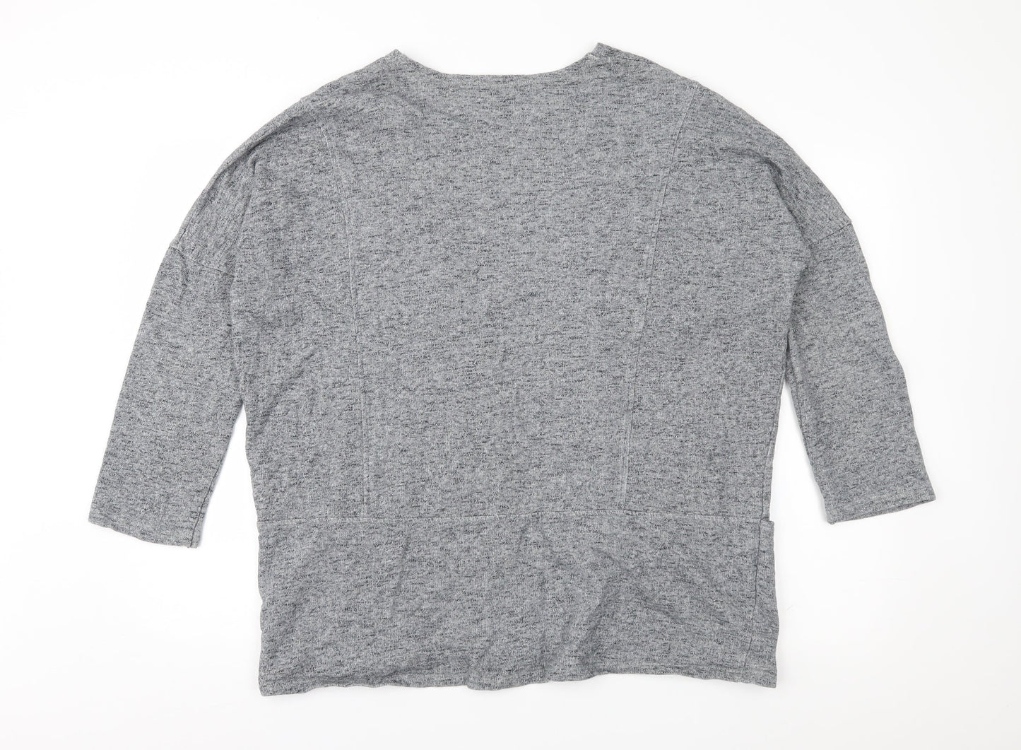 Light Before Dark Womens Grey  Jersey Cardigan Jumper Size L