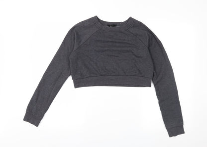 Womens UK Size 6 FOREVER 21 Grey Pullover Sweatshirt