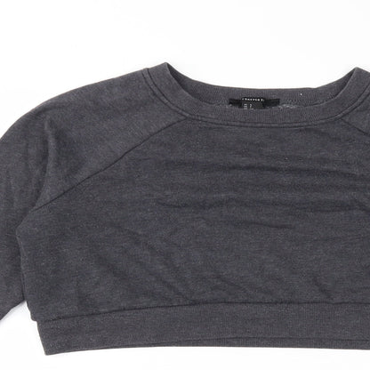 Womens UK Size 6 FOREVER 21 Grey Pullover Sweatshirt