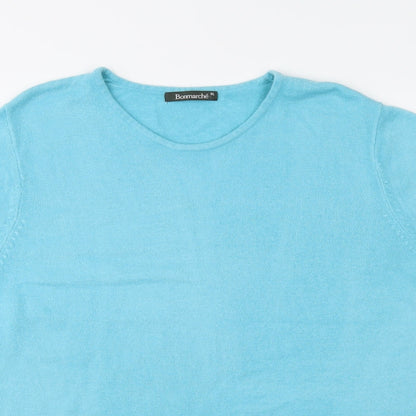 Bonmarché Womens Blue  Knit Pullover Jumper Size XL