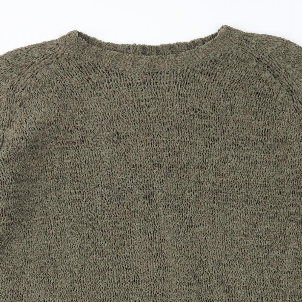 SAND Womens Green  Knit Pullover Jumper Size XL