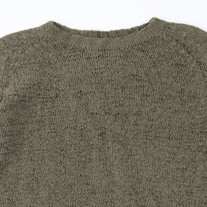 SAND Womens Green  Knit Pullover Jumper Size XL