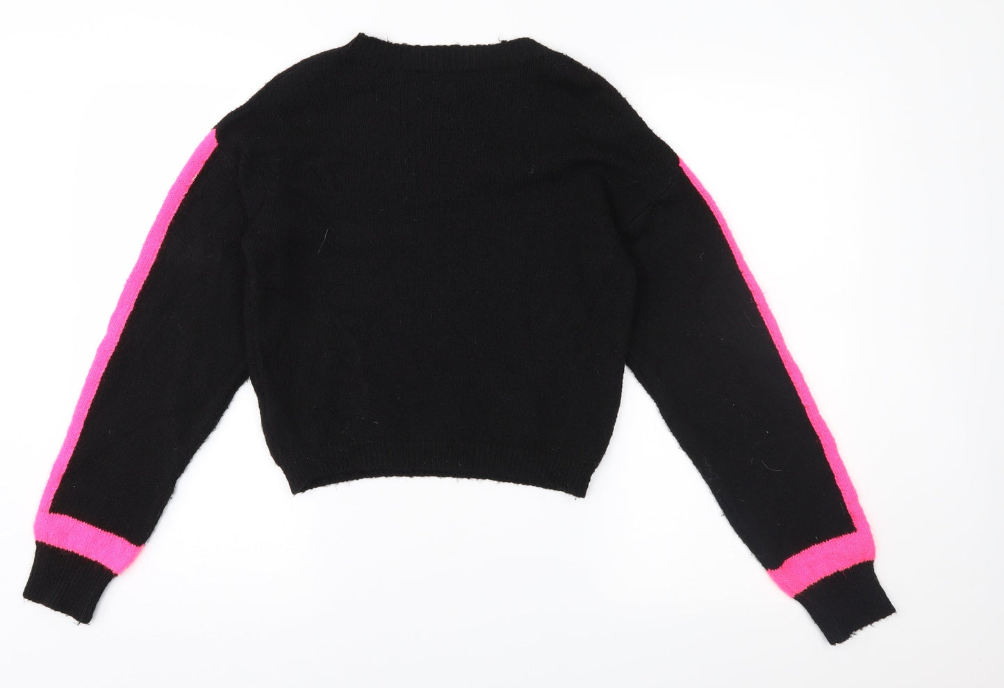 Primark Womens Black  Knit Pullover Jumper Size 4
