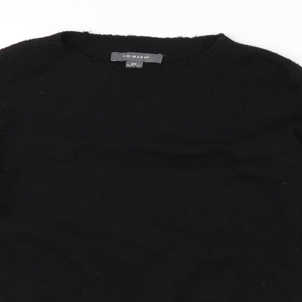 Primark Womens Black  Knit Pullover Jumper Size 4