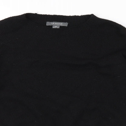 Primark Womens Black  Knit Pullover Jumper Size 4