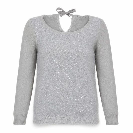 Oasis Womens Grey   Pullover Jumper Size L