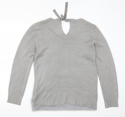 Oasis Womens Grey   Pullover Jumper Size L