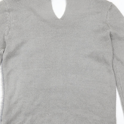Oasis Womens Grey   Pullover Jumper Size L