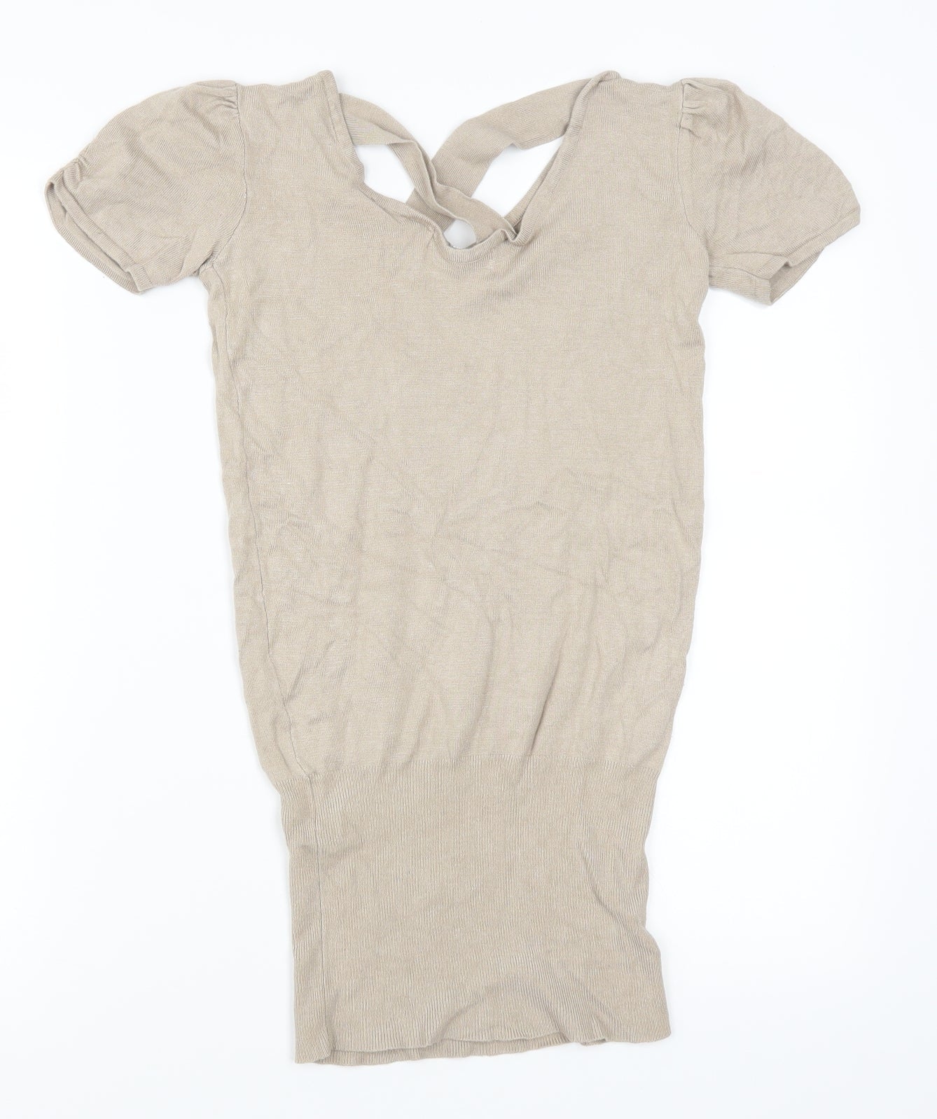 Vanilla Womens Beige   Pullover Jumper One Size