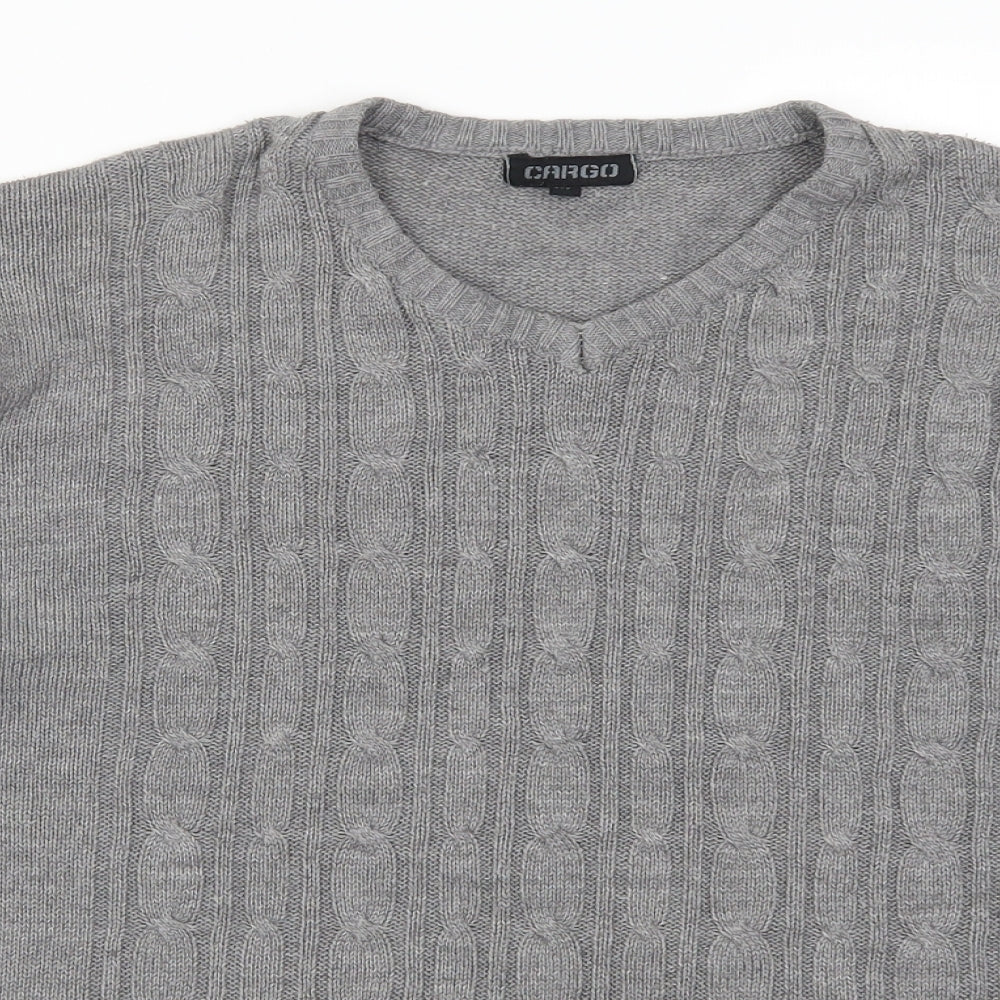 Cargo Mens Gold  Knit Pullover Jumper Size XL