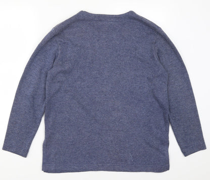 In Style Mens Blue   Pullover Sweatshirt Size S