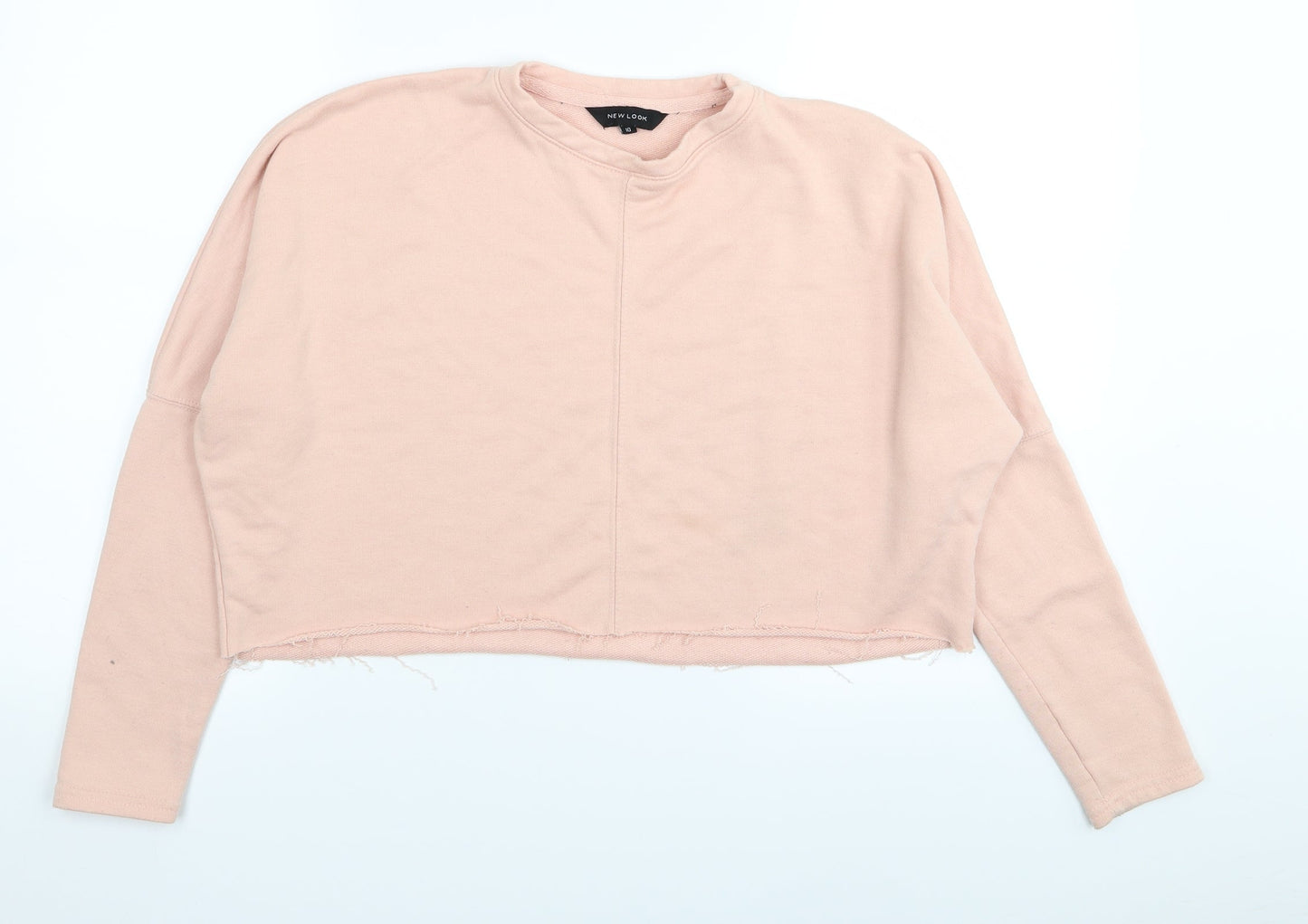 New Look Womens Pink   Pullover Jumper Size 10  - crop