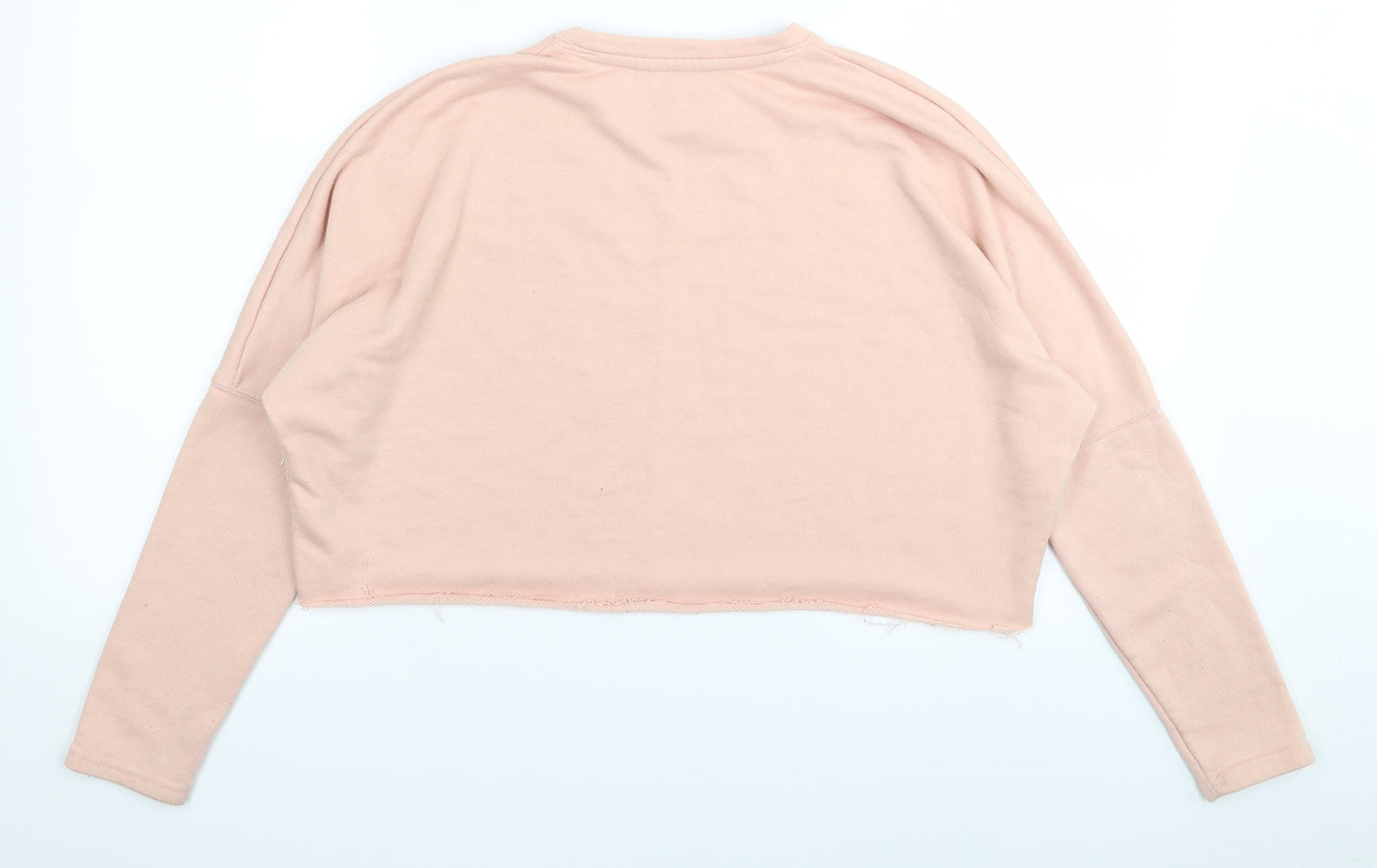 New Look Womens Pink   Pullover Jumper Size 10  - crop