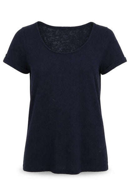 Womens UK Size 12 Per Una Blue Basic T-Shirt