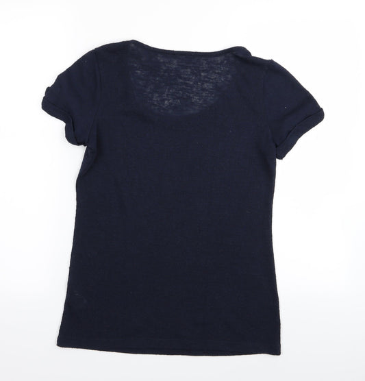 Per Una Womens Blue   Basic T-Shirt Size 12