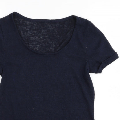 Per Una Womens Blue   Basic T-Shirt Size 12