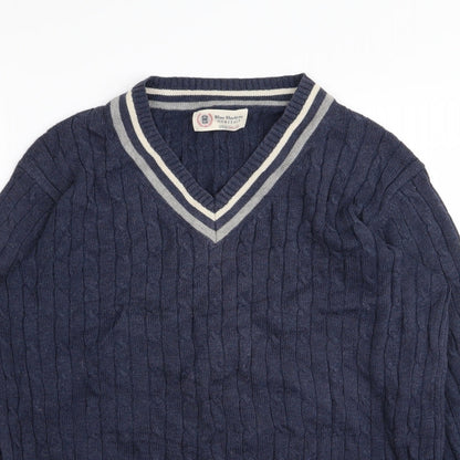 M&S Mens Blue   Pullover Jumper Size M