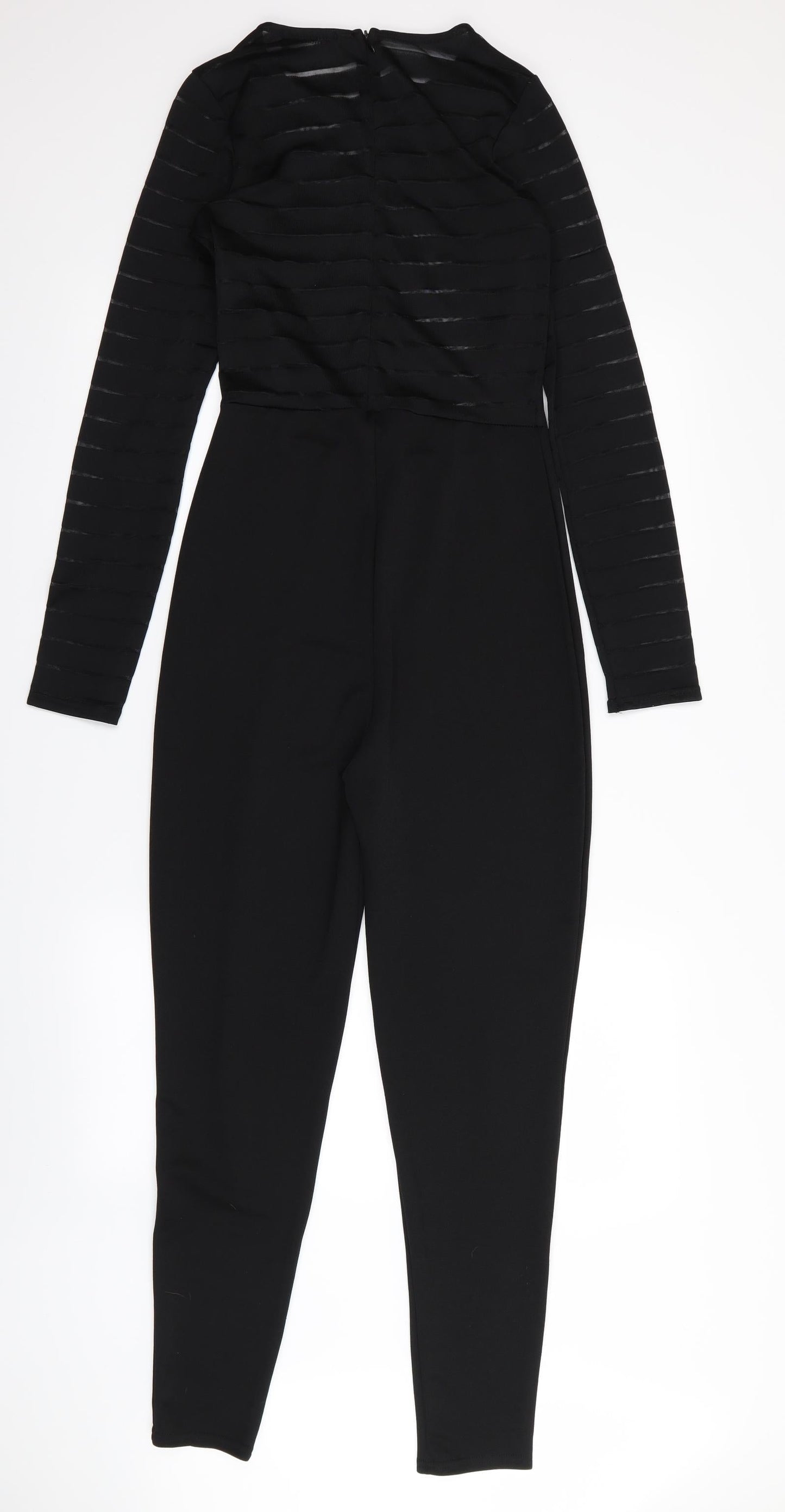 PLT Womens Black Striped  Jumpsuit One-Piece Size 10