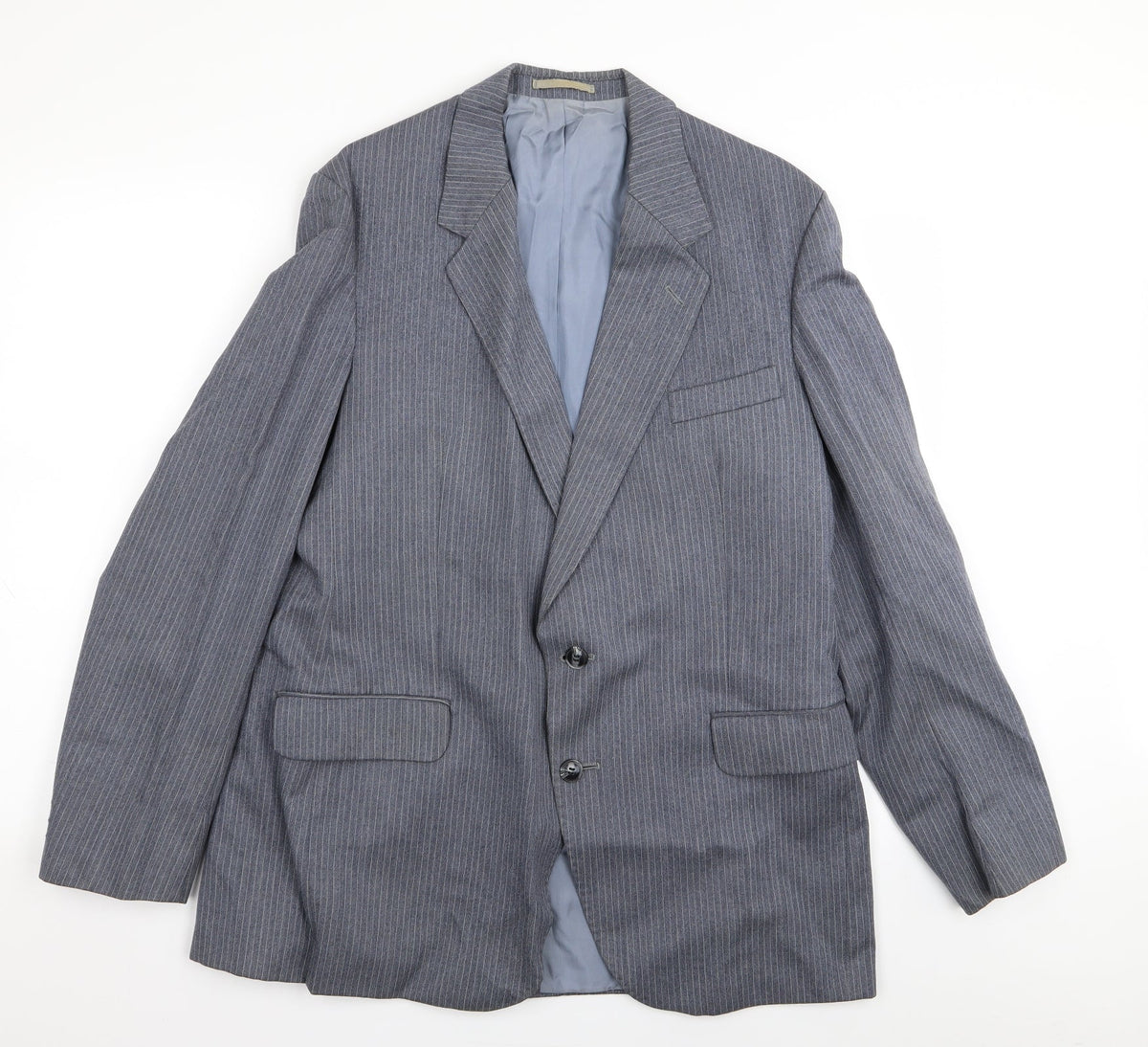 Dunn & Co Mens Blue Striped  Jacket Blazer Size 40