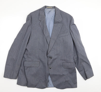 Dunn & Co Mens Blue Striped  Jacket Blazer Size 40