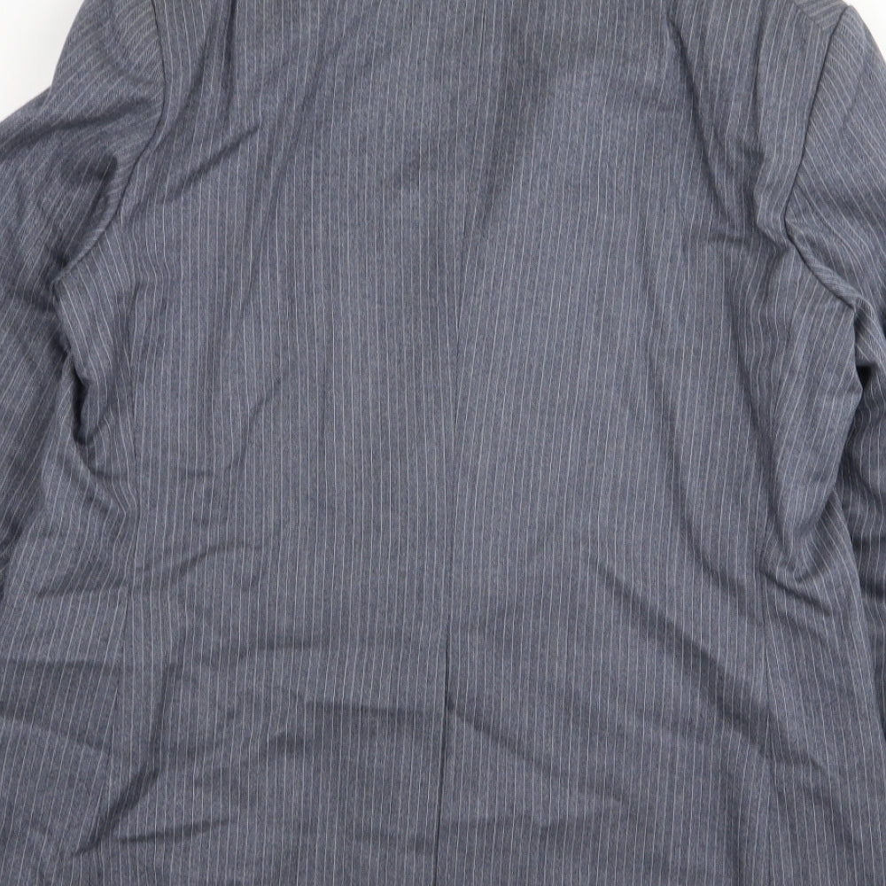 Dunn & Co Mens Blue Striped  Jacket Blazer Size 40