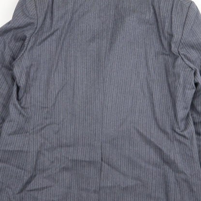 Dunn & Co Mens Blue Striped  Jacket Blazer Size 40