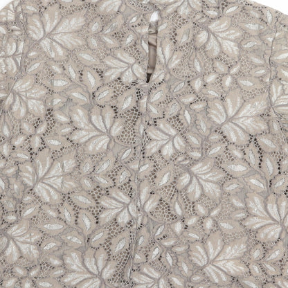 Womens UK Size 4 H&M Brown Basic Blouse