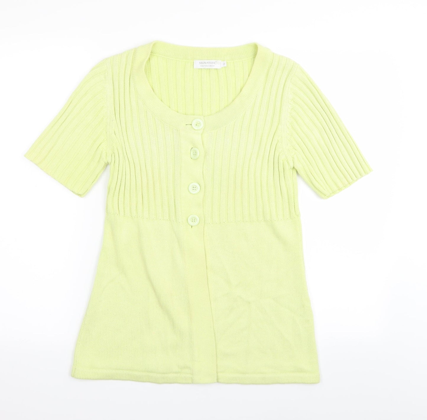 Signature Womens Yellow   Cardigan Jumper Size S