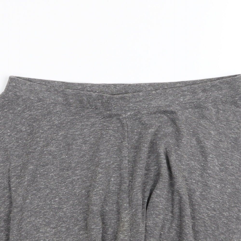 Topshop Womens Grey   Flare Skirt Size 6  - Stretch waistband