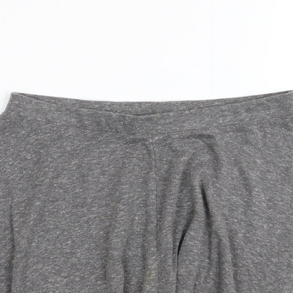 Topshop Womens Grey   Flare Skirt Size 6  - Stretch waistband
