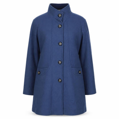 Womens UK Size 10 Gabrielle Vicenza Blue Overcoat