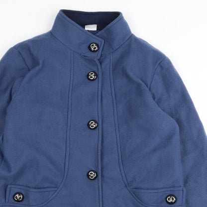 Womens UK Size 10 Gabrielle Vicenza Blue Overcoat