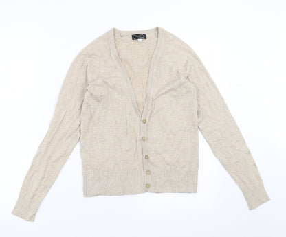 New Look Womens Beige   Cardigan Jumper Size 8