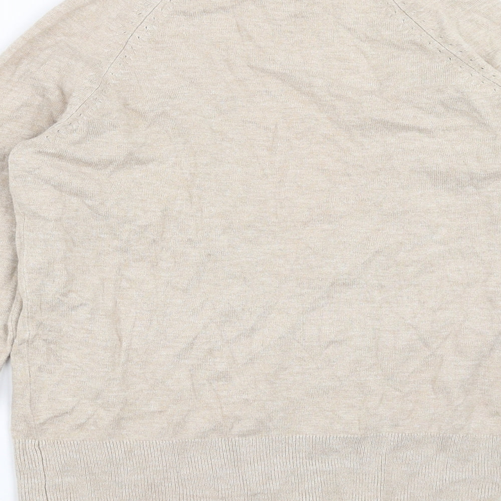 New Look Womens Beige   Cardigan Jumper Size 8