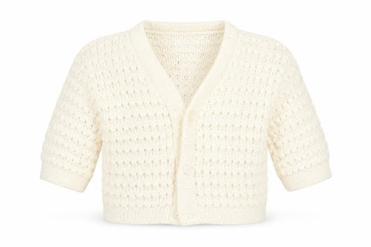 Bebe Bonito Girls White   Cardigan Jumper Size 3-6 Months