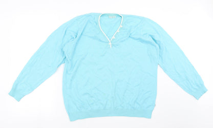 One Up Golf Womens Blue   Pullover Jumper Size XL