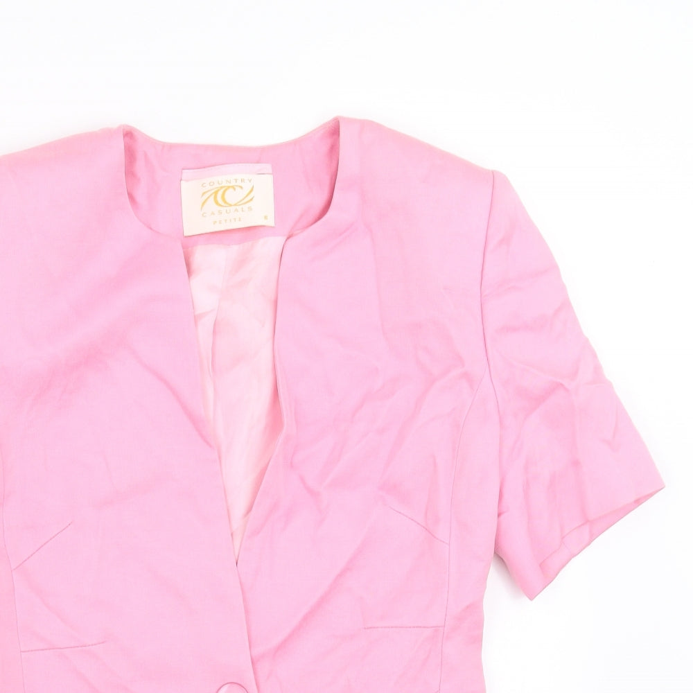 Country Casuals Womens Pink   Jacket Suit Jacket Size 8