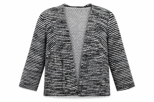 H&M Womens Black Striped  Cardigan Jumper Size S