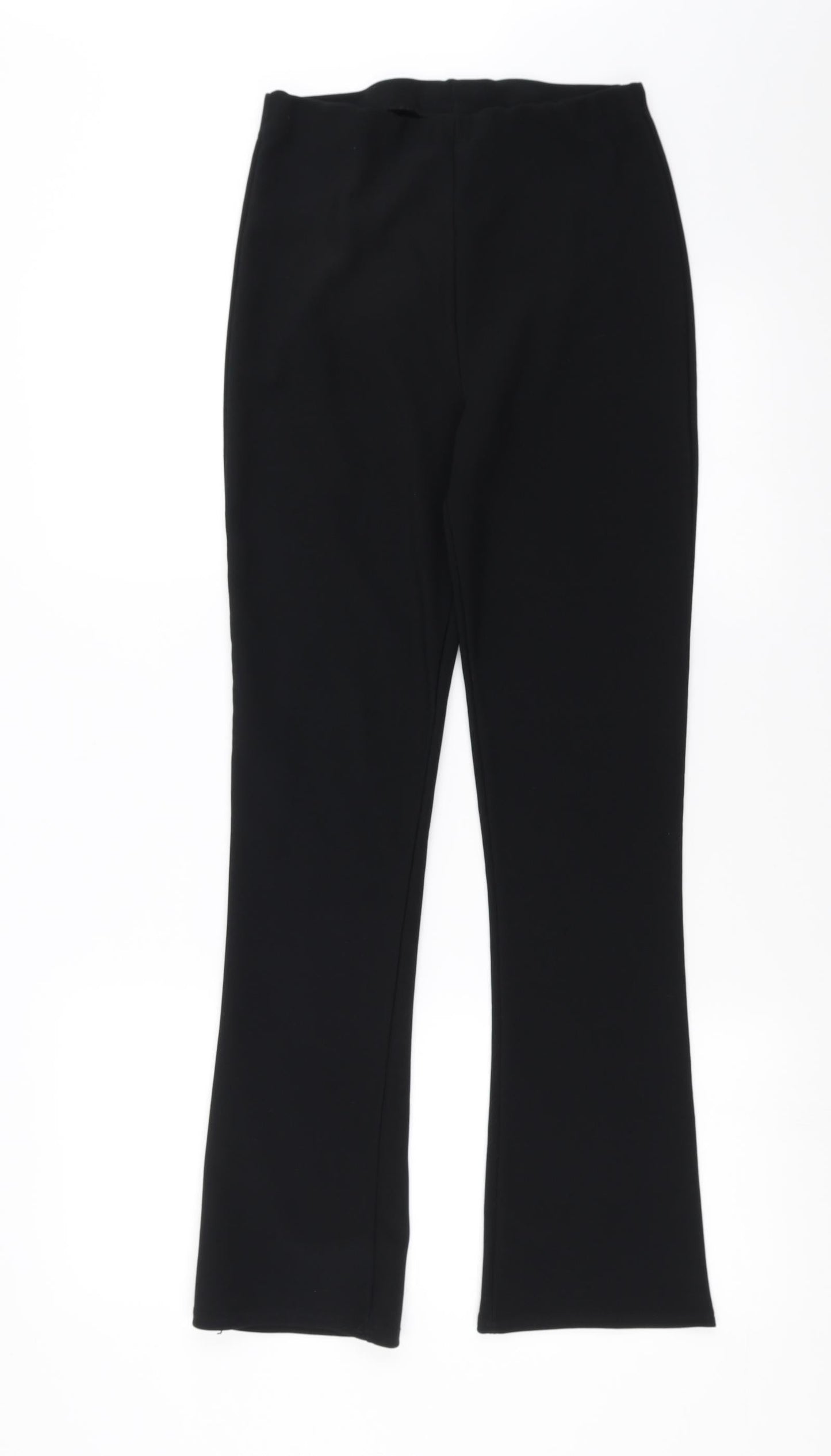 Womens UK Size 8 Preworn Regular Fit  Black Trousers