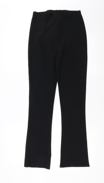 Womens UK Size 8 Preworn Regular Fit  Black Trousers