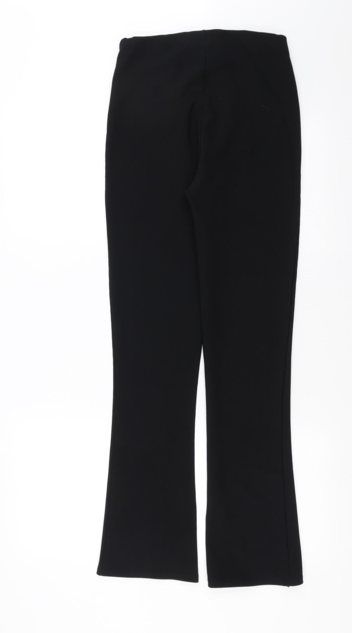 Womens UK Size 8 Preworn Regular Fit  Black Trousers