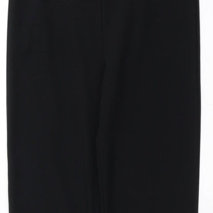 Womens UK Size 8 Preworn Regular Fit  Black Trousers