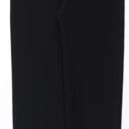 Womens UK Size 8 Preworn Regular Fit  Black Trousers